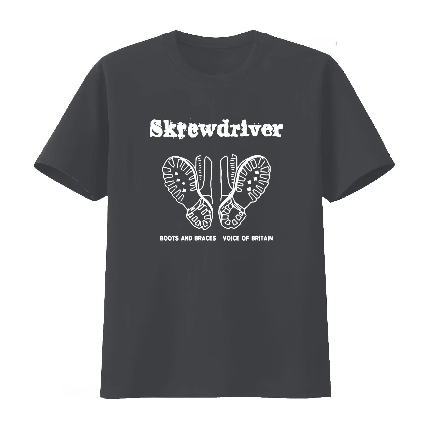 Screwdriver Inspired Boots and Braces Voice of Britain T Shirt Streetwear Graphic Men's Clothing Women's 2026 Summer New T Shirt