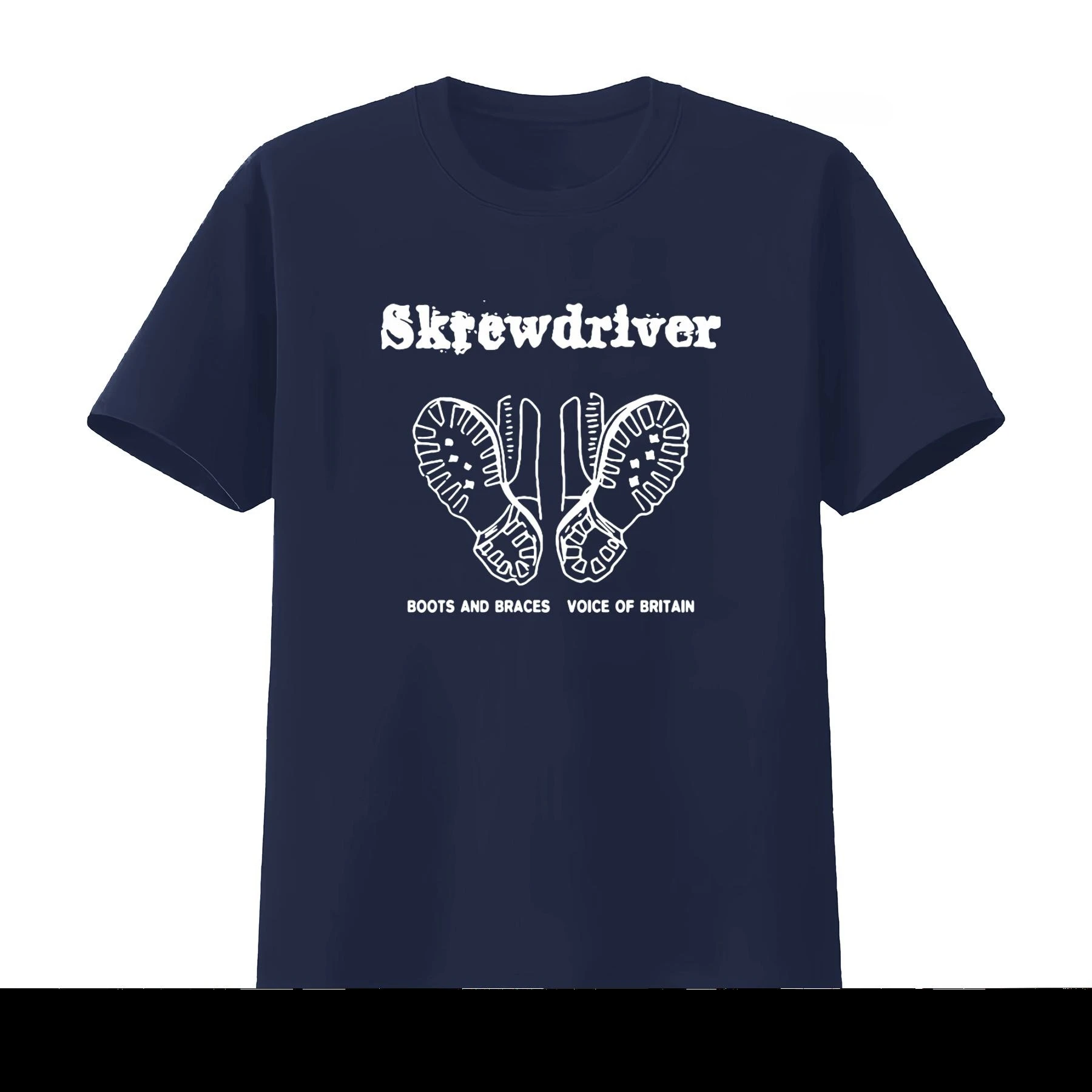 Screwdriver Inspired Boots and Braces Voice of Britain T Shirt Streetwear Graphic Men's Clothing Women's 2026 Summer New T Shirt