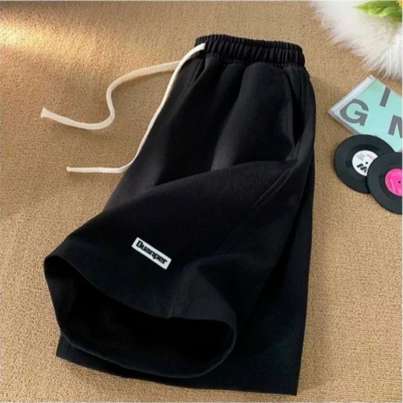 ใ M-8XLใ2026 Summer Unisex Shorts Two-Tone Elastic Drawstring Waist Casual Loose Breathable Beach Shorts for Men Women
