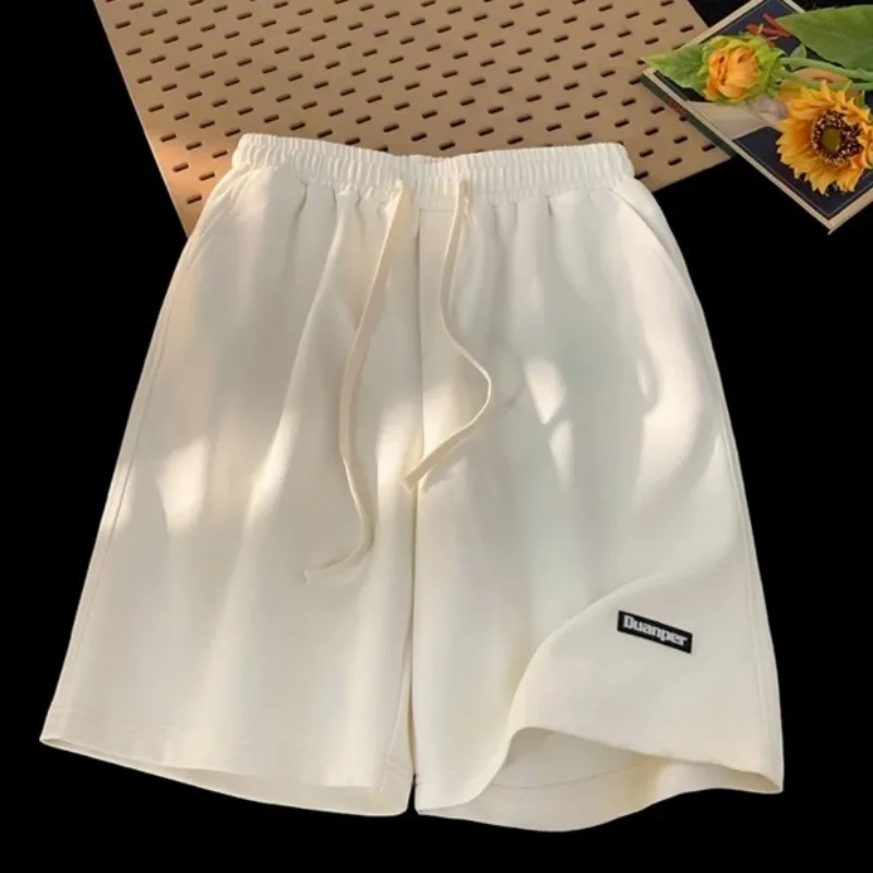ใ M-8XLใ2026 Summer Unisex Shorts Two-Tone Elastic Drawstring Waist Casual Loose Breathable Beach Shorts for Men Women