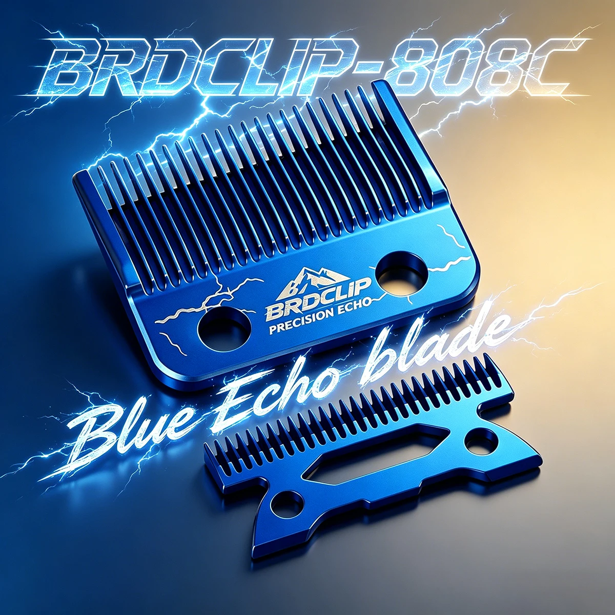 BRDCLIP Blue Echo Blade 808C Professional Electric Hair Clipper Replaceable Blade for 8148、M10、R77F、BRD-106、108、FA1C、X1、V