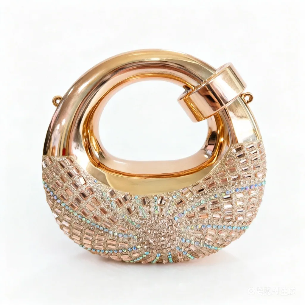 Mini Golden Evening Bag Purses and Handbags Luxury Designer Shoulder Bags Diamond Party Wedding Round Acrylic Clutch Purse Ins