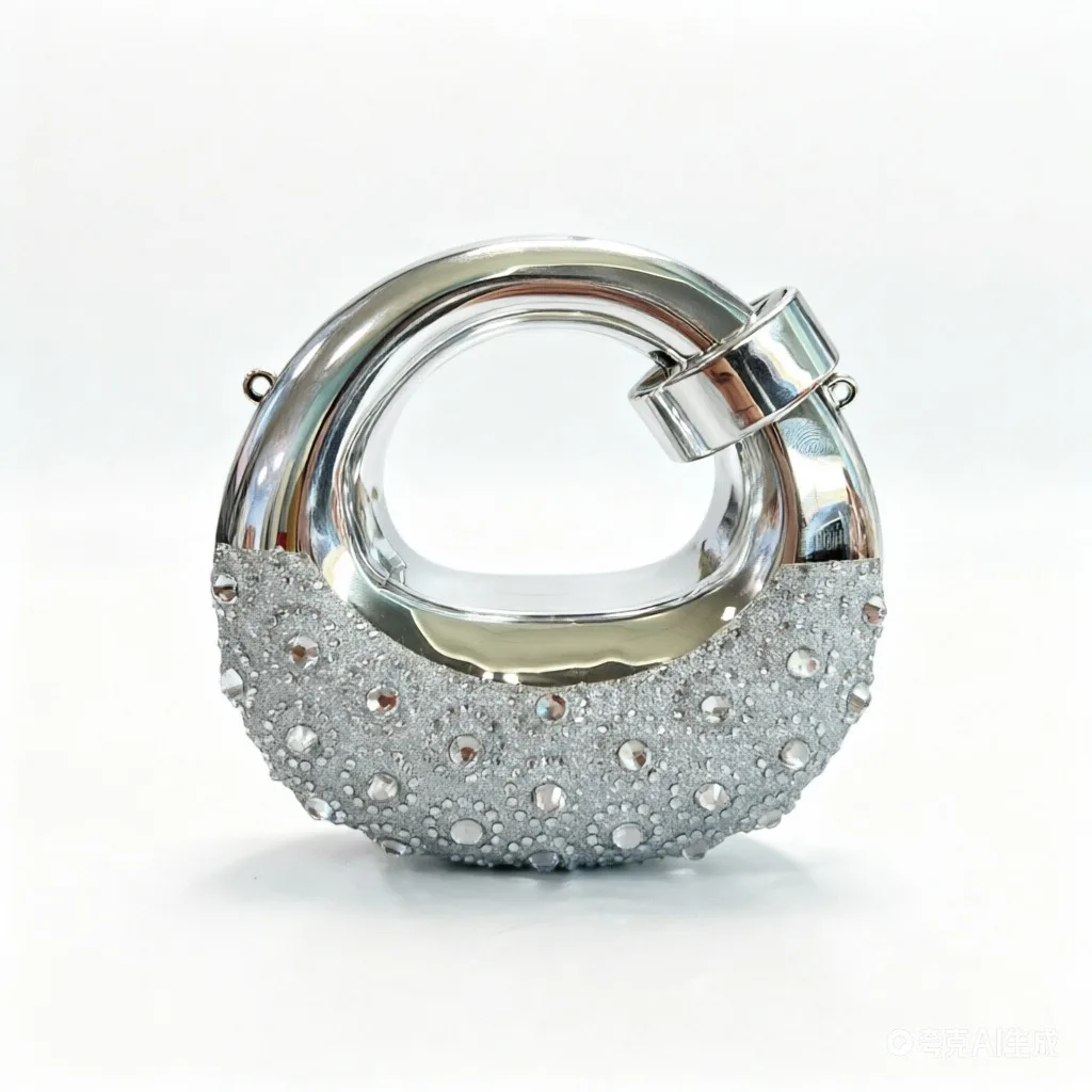 Mini Golden Evening Bag Purses and Handbags Luxury Designer Shoulder Bags Diamond Party Wedding Round Acrylic Clutch Purse Ins