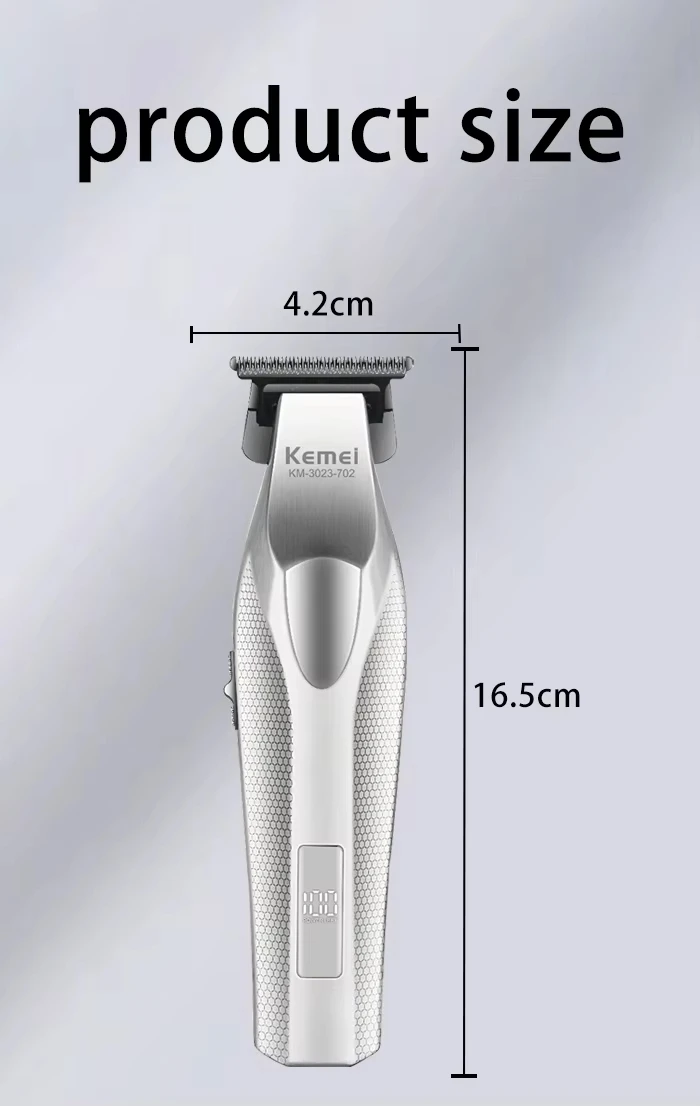 Kemei Baber Professional Hair Clipper Hair Cutting Machine With Charging Base Electric Trimmers For Men Gift KM-1798 3023-702