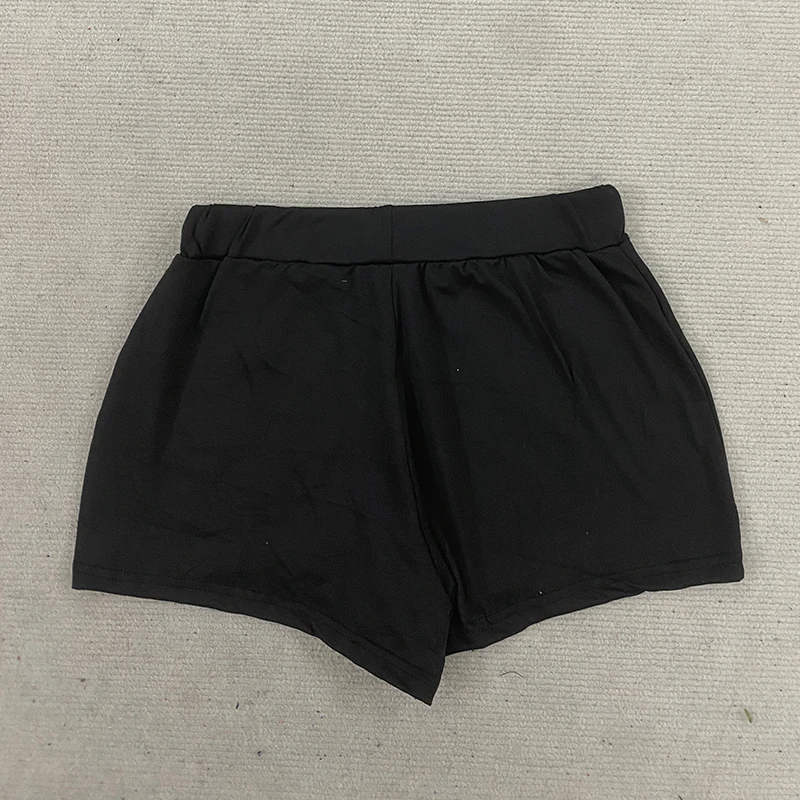 American Gothic Cross Rhinestone Decoration Low Waist Sexy Hot Pants Summer Casual Street Shorts Aesthetic Simple Slim Minipants