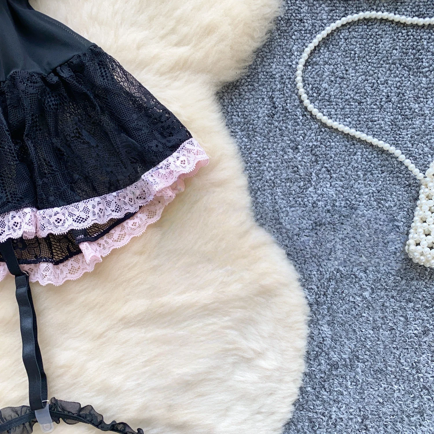 Women's Fashion Sexy Dress Lace Bow Decoration Design Slim Sexy Comfortable Dress Party Hotsweet Mini Dress New