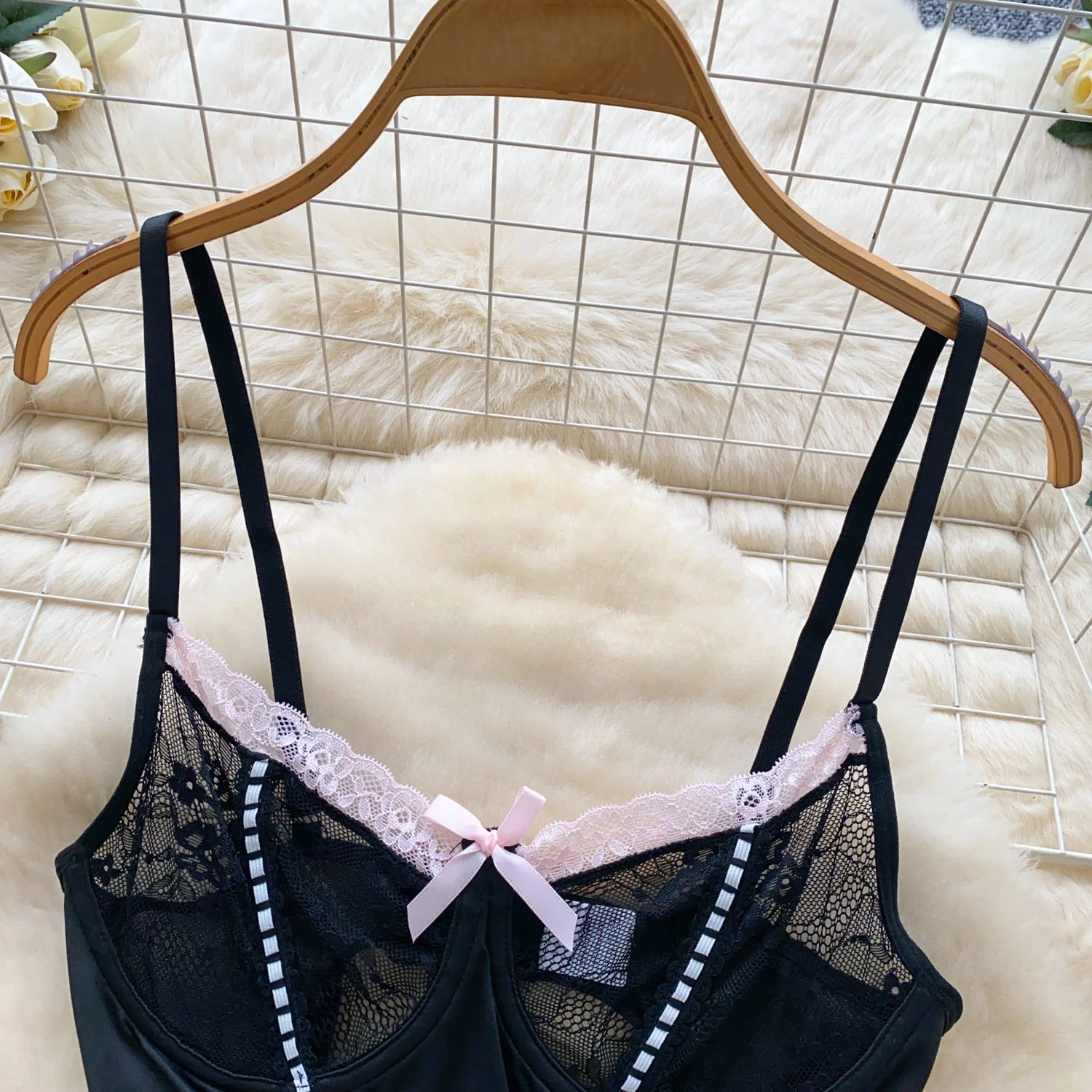 Women's Fashion Sexy Dress Lace Bow Decoration Design Slim Sexy Comfortable Dress Party Hotsweet Mini Dress New