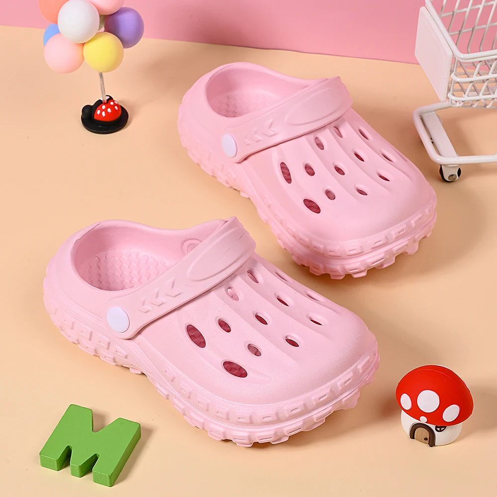 Summer Non-slip Clogs Slippers Garden Shoes Cartoon Child Baby Sandals Summer Kids Slippers High Quality Beach Kids Sandals