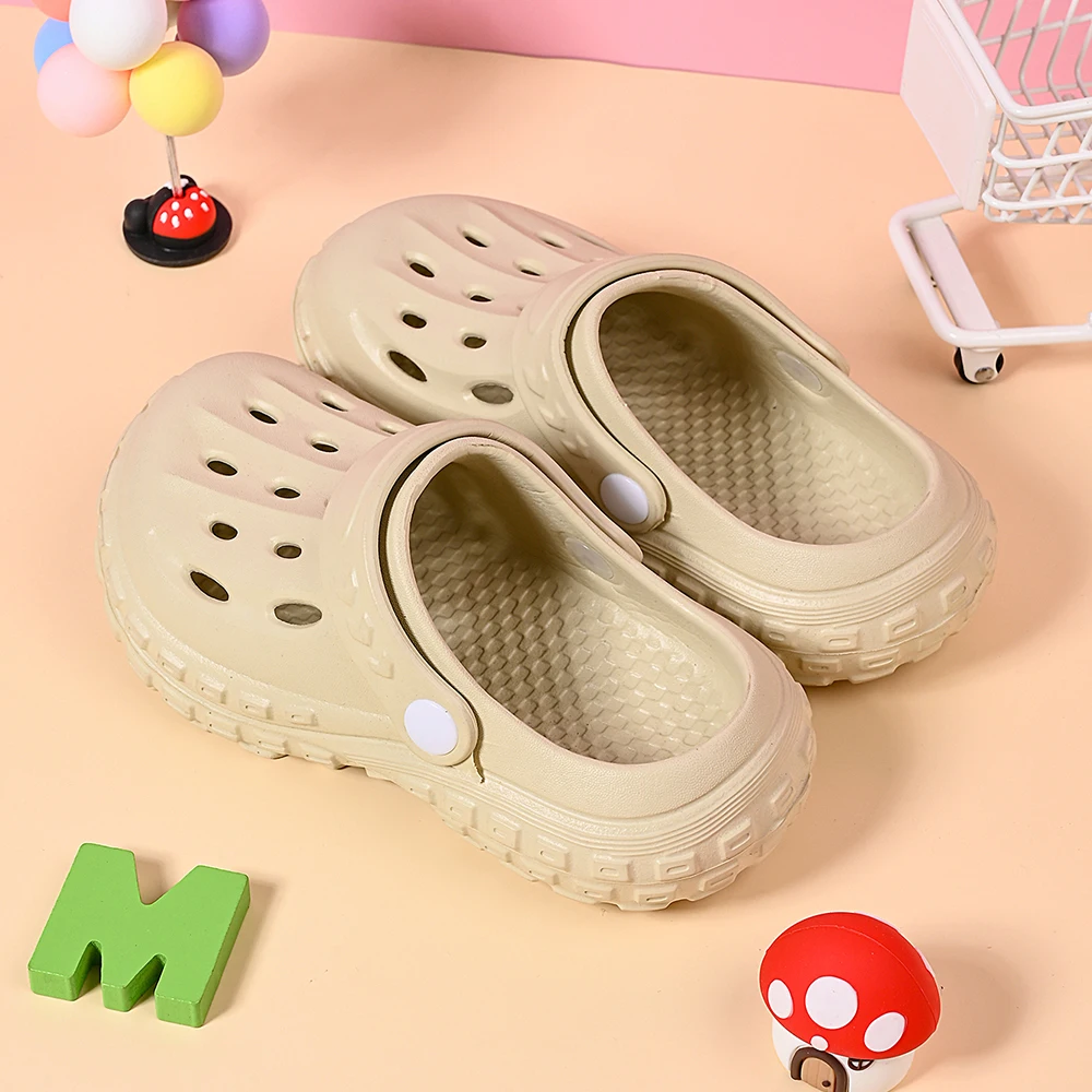 Summer Non-slip Clogs Slippers Garden Shoes Cartoon Child Baby Sandals Summer Kids Slippers High Quality Beach Kids Sandals