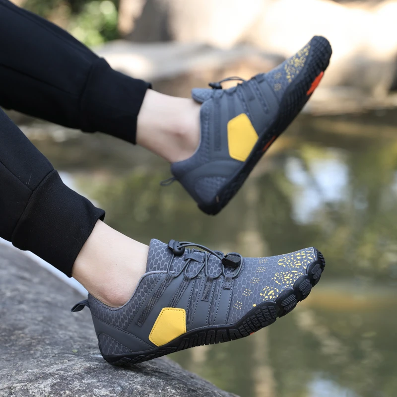 FANCYLEE Women Barefoot Shoes Wide Toe Box Minimalist Trail Running Sneakers Ladies Quick-Dry Aqua Water Shoe Plus Size Non-slip
