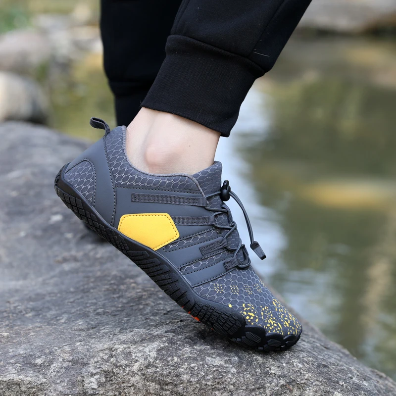 FANCYLEE Women Barefoot Shoes Wide Toe Box Minimalist Trail Running Sneakers Ladies Quick-Dry Aqua Water Shoe Plus Size Non-slip