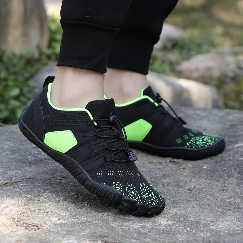 FANCYLEE Women Barefoot Shoes Wide Toe Box Minimalist Trail Running Sneakers Ladies Quick-Dry Aqua Water Shoe Plus Size Non-slip