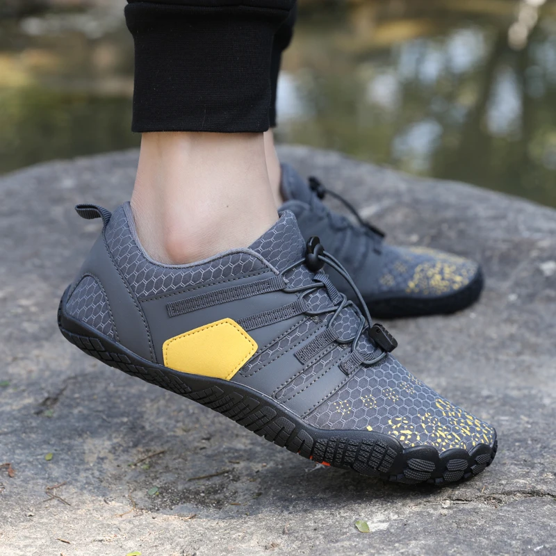 FANCYLEE Women Barefoot Shoes Wide Toe Box Minimalist Trail Running Sneakers Ladies Quick-Dry Aqua Water Shoe Plus Size Non-slip