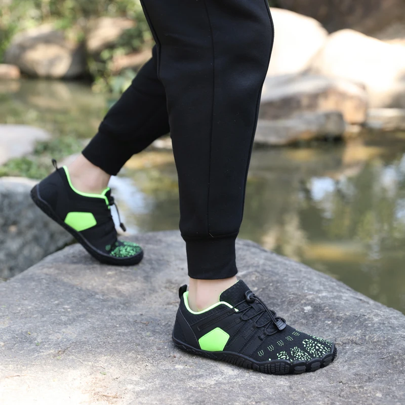 FANCYLEE Women Barefoot Shoes Wide Toe Box Minimalist Trail Running Sneakers Ladies Quick-Dry Aqua Water Shoe Plus Size Non-slip