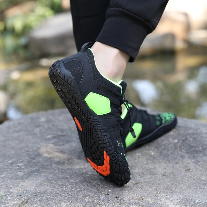 FANCYLEE Women Barefoot Shoes Wide Toe Box Minimalist Trail Running Sneakers Ladies Quick-Dry Aqua Water Shoe Plus Size Non-slip