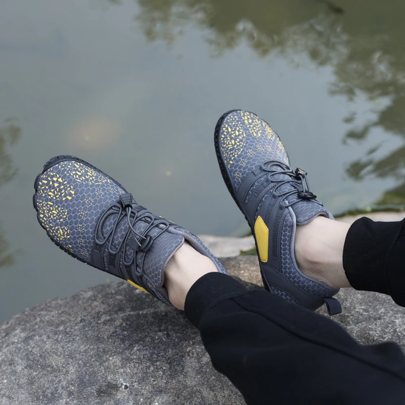 FANCYLEE Women Barefoot Shoes Wide Toe Box Minimalist Trail Running Sneakers Ladies Quick-Dry Aqua Water Shoe Plus Size Non-slip