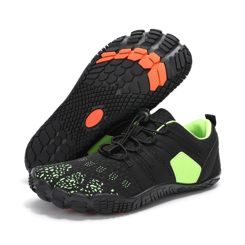 FANCYLEE Women Barefoot Shoes Wide Toe Box Minimalist Trail Running Sneakers Ladies Quick-Dry Aqua Water Shoe Plus Size Non-slip
