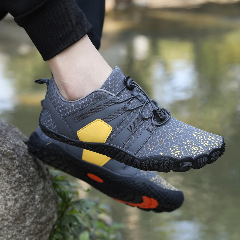 FANCYLEE Women Barefoot Shoes Wide Toe Box Minimalist Trail Running Sneakers Ladies Quick-Dry Aqua Water Shoe Plus Size Non-slip