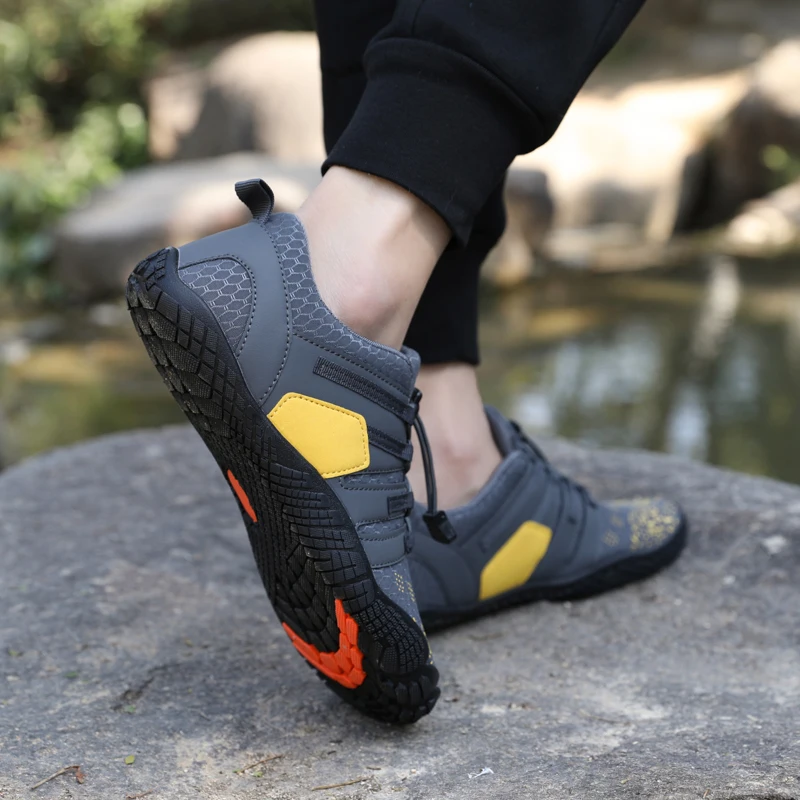 FANCYLEE Women Barefoot Shoes Wide Toe Box Minimalist Trail Running Sneakers Ladies Quick-Dry Aqua Water Shoe Plus Size Non-slip
