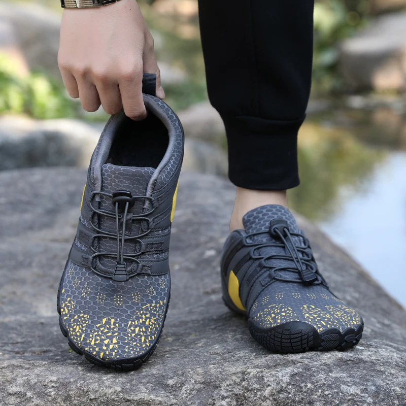 FANCYLEE Women Barefoot Shoes Wide Toe Box Minimalist Trail Running Sneakers Ladies Quick-Dry Aqua Water Shoe Plus Size Non-slip