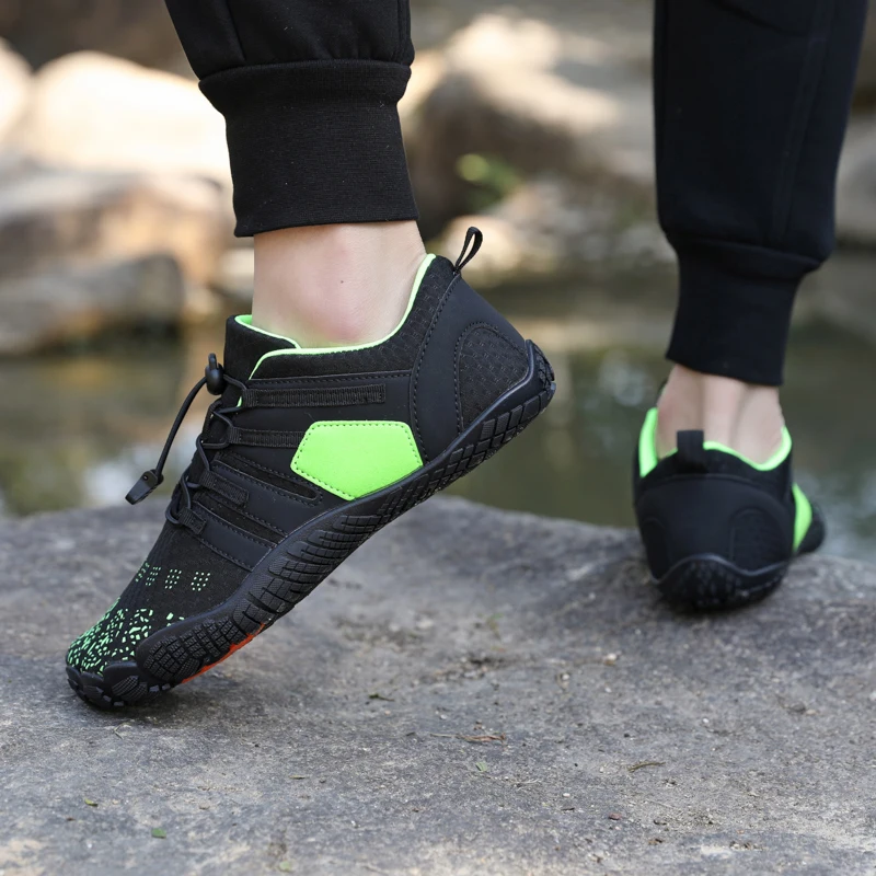FANCYLEE Women Barefoot Shoes Wide Toe Box Minimalist Trail Running Sneakers Ladies Quick-Dry Aqua Water Shoe Plus Size Non-slip