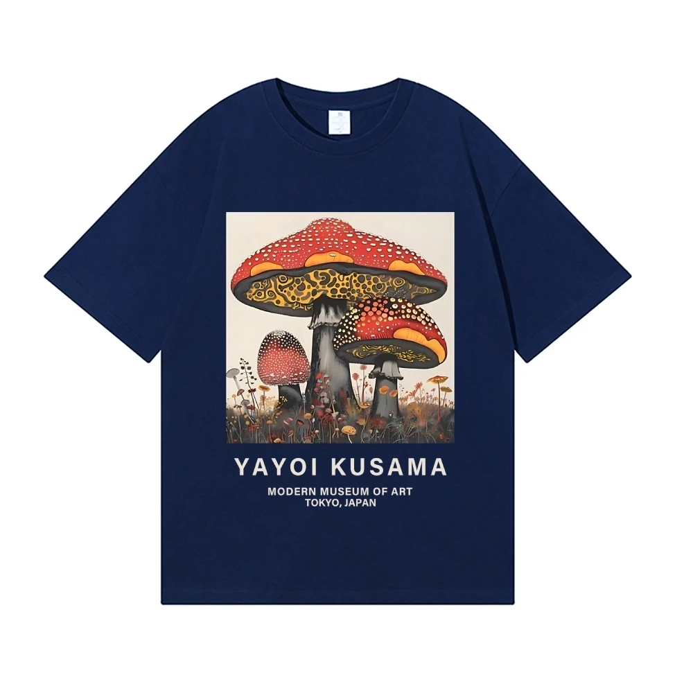 Yayoi Kusama T-shirt Japanese Artist Pop Art Polka Dot Pumpkin Infinity Mirrors Crewneck Casual Streetwear Y2k 2026 Summer Tees
