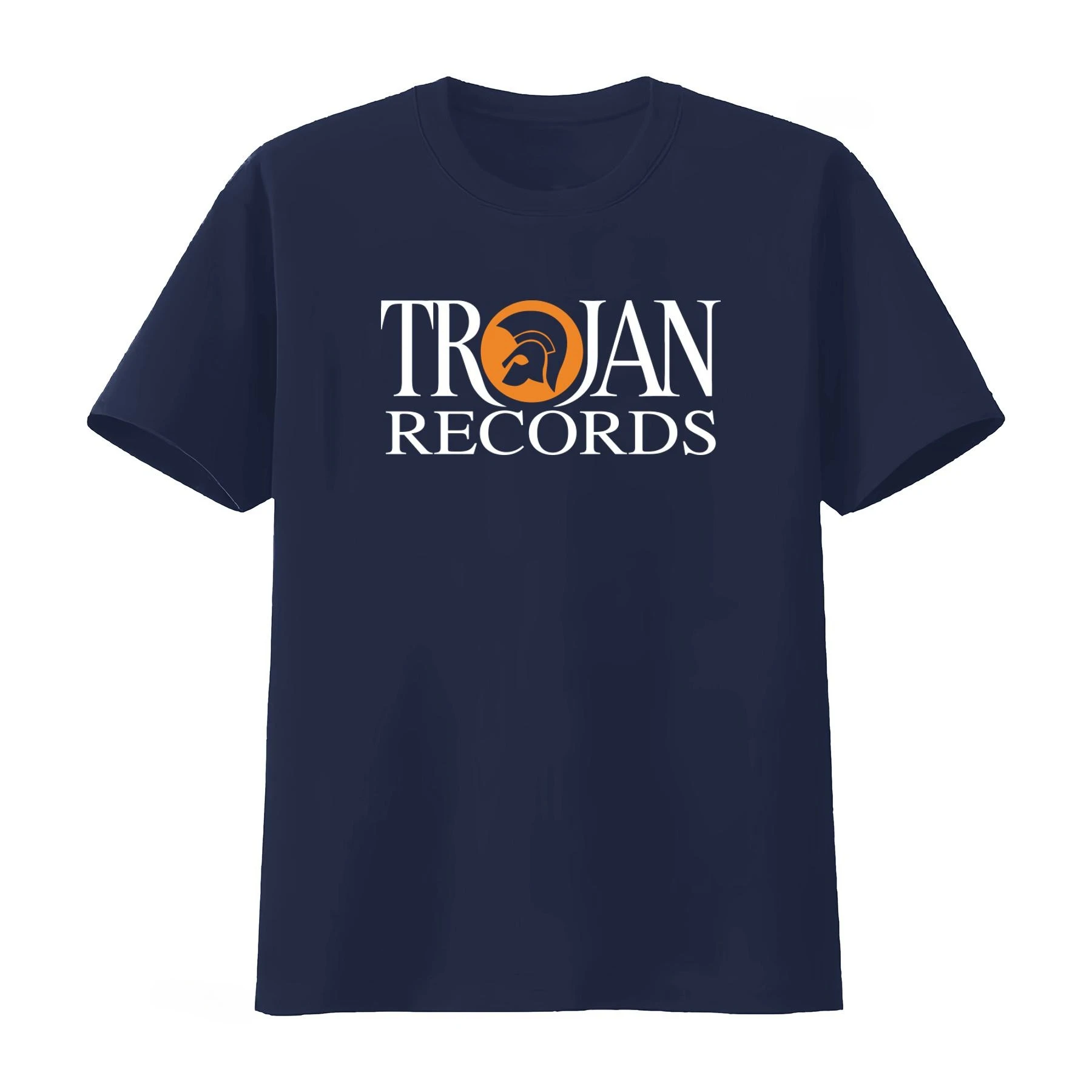 Trojan Records British Label Logo Men's T Shirt Black White Print Music Inspired Fashion Statement Men Women 2026 Summer T Shirt