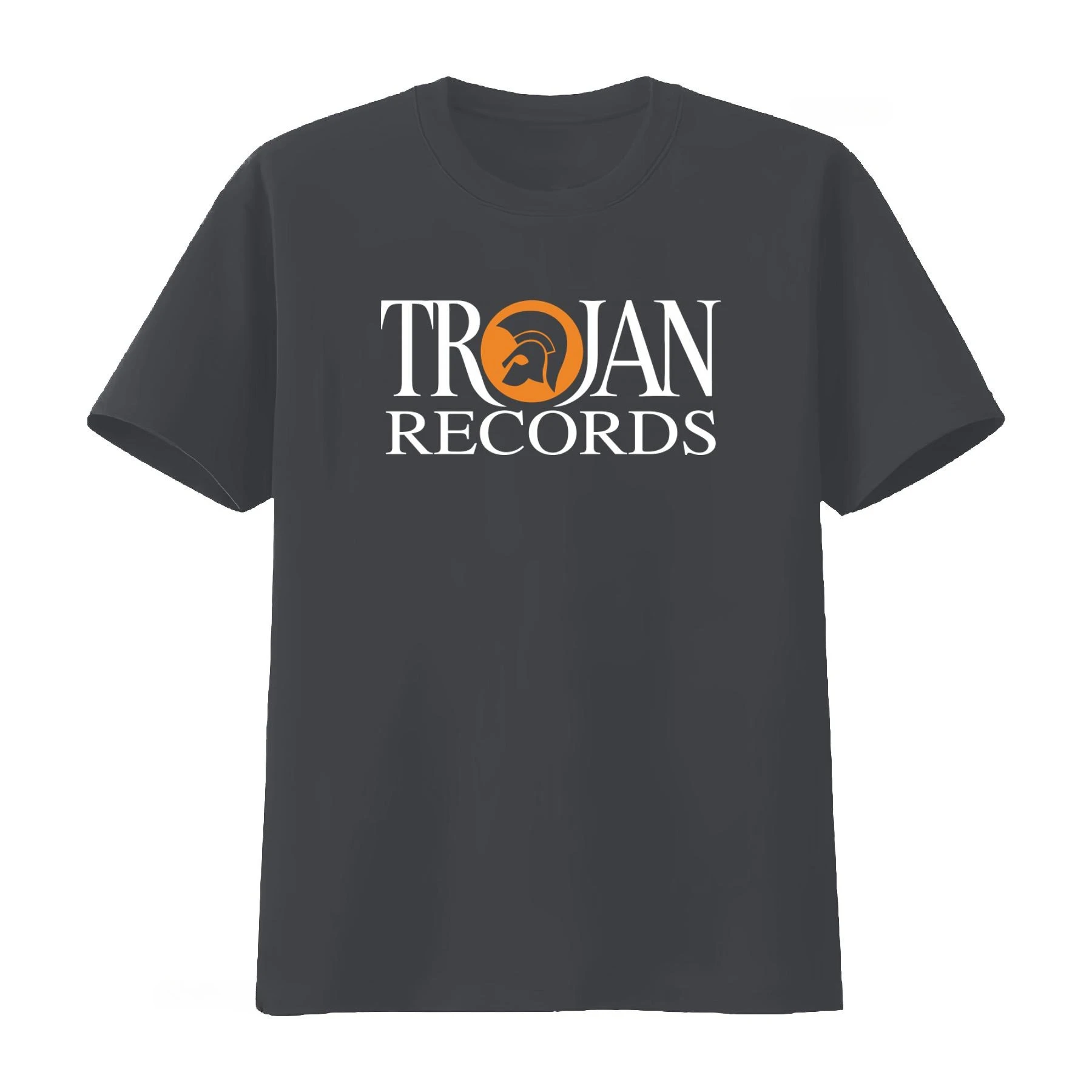 Trojan Records British Label Logo Men's T Shirt Black White Print Music Inspired Fashion Statement Men Women 2026 Summer T Shirt