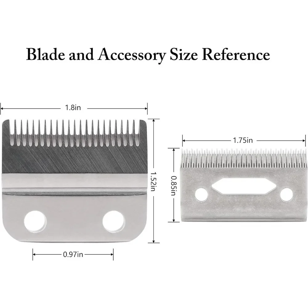Professional 2-Hole Replacement Clipper Blade Set Fit for Wahl 5 Star Series Cordless Magic Clip 8148 Hair Clippers Accessories