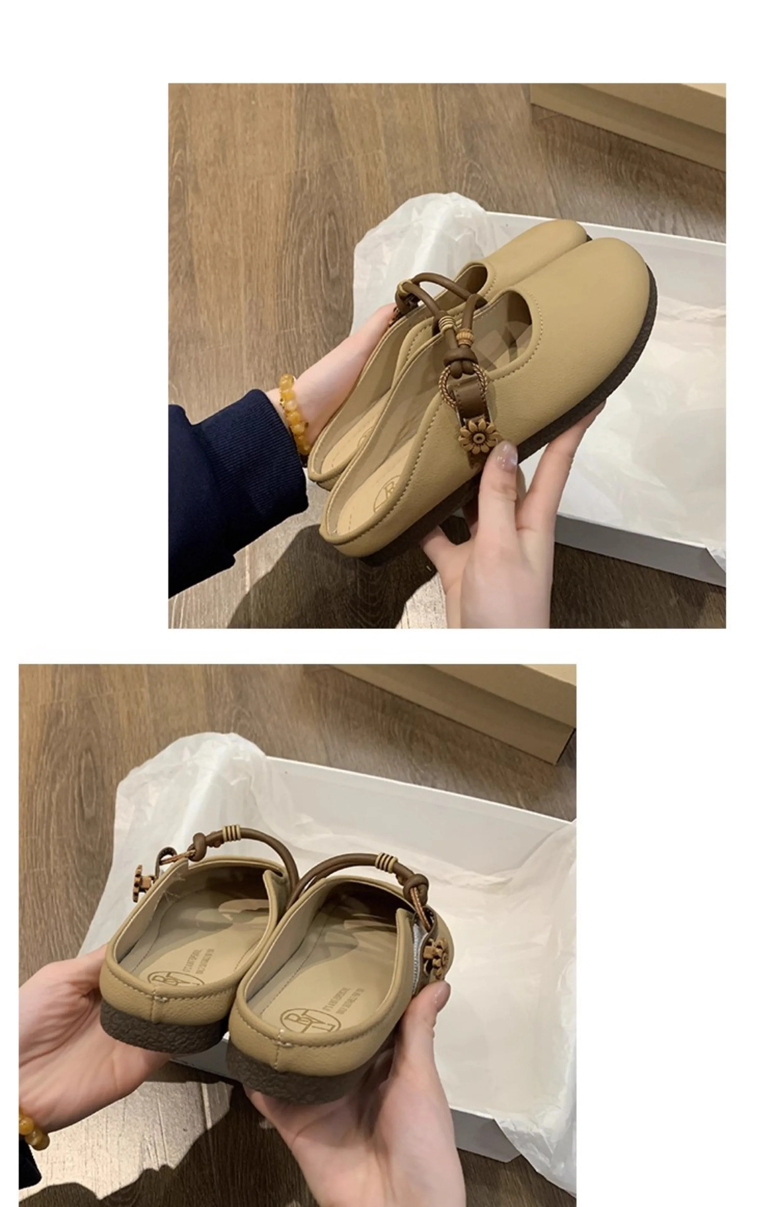 Summer Round Toe Women Slippers Soft-soled Fashion Flat Heel Women Shoes Ladies Outdoor Comfortable Flat Slippers Women 323