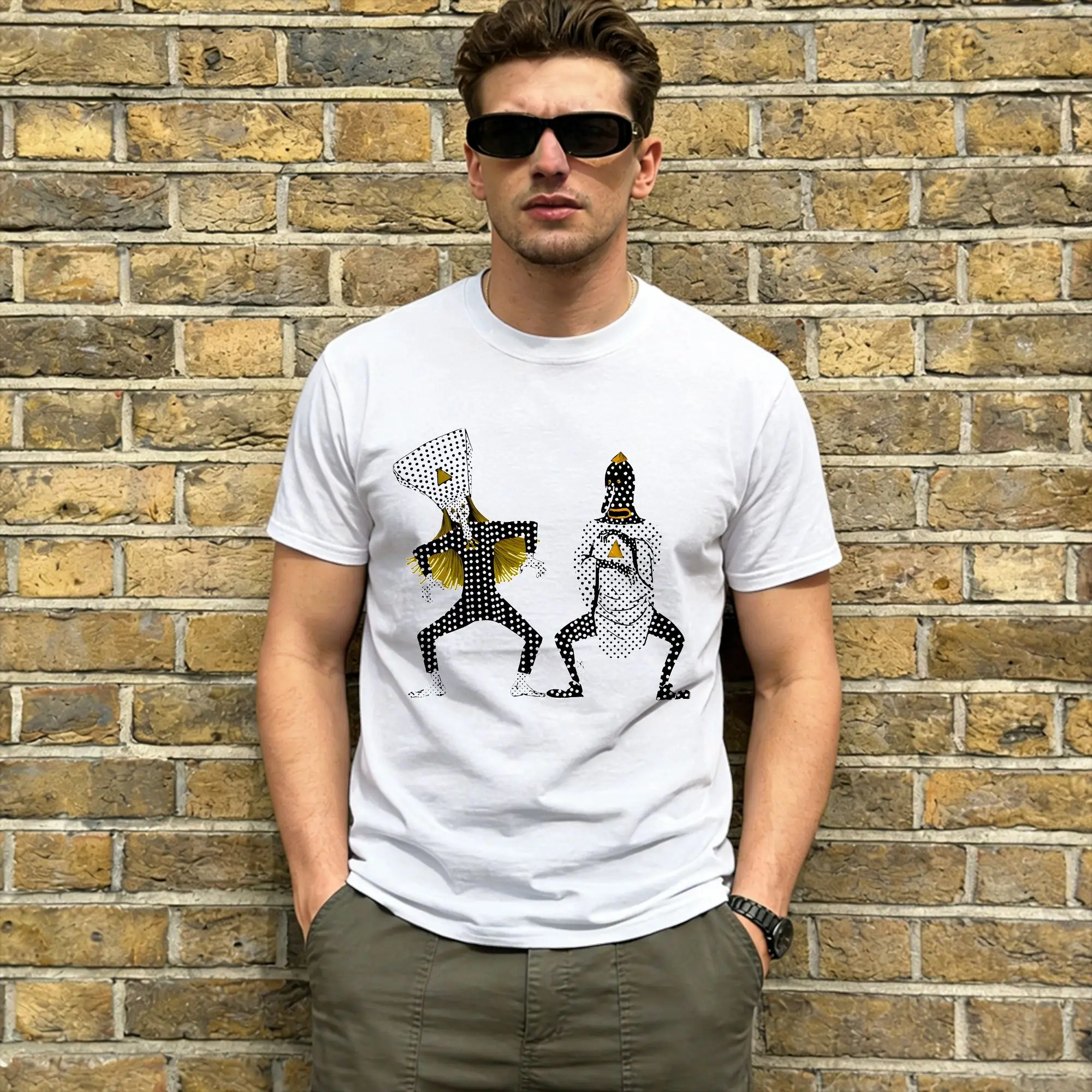 Men's T-Shirt Angine De Poitrine Band Fashion Cotton Tees Short Sleeve T Shirts O Neck Clothing Printed