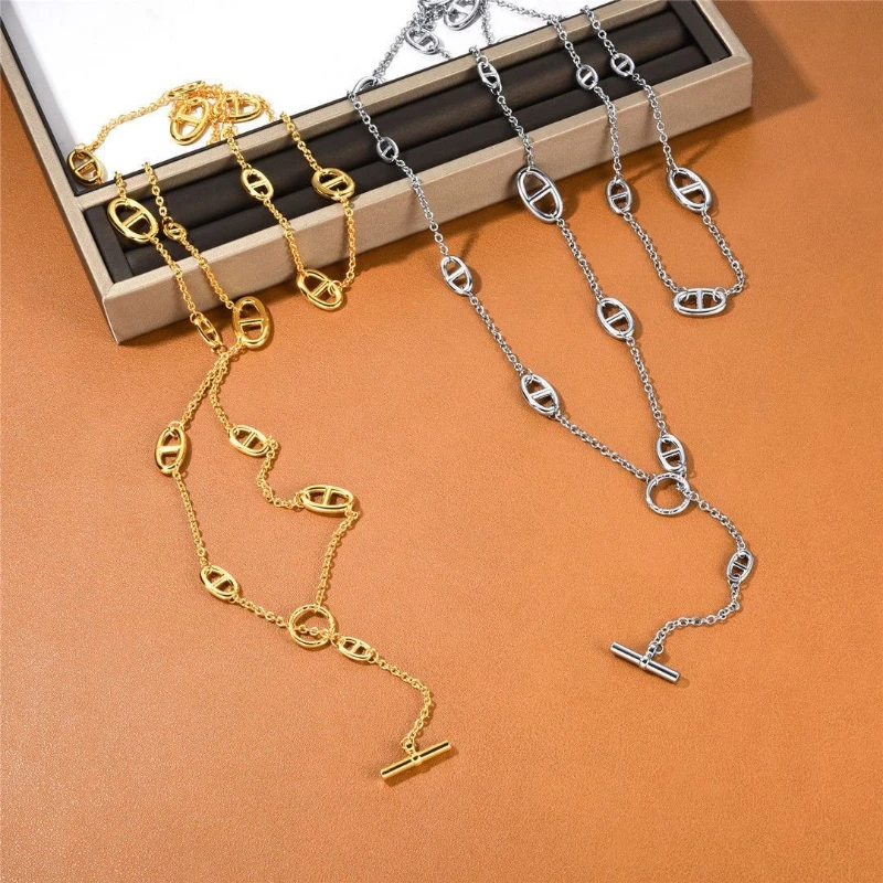 High Grade stainless steel couple necklace multi-function fashionable multi-layer bracelet same style for men and women