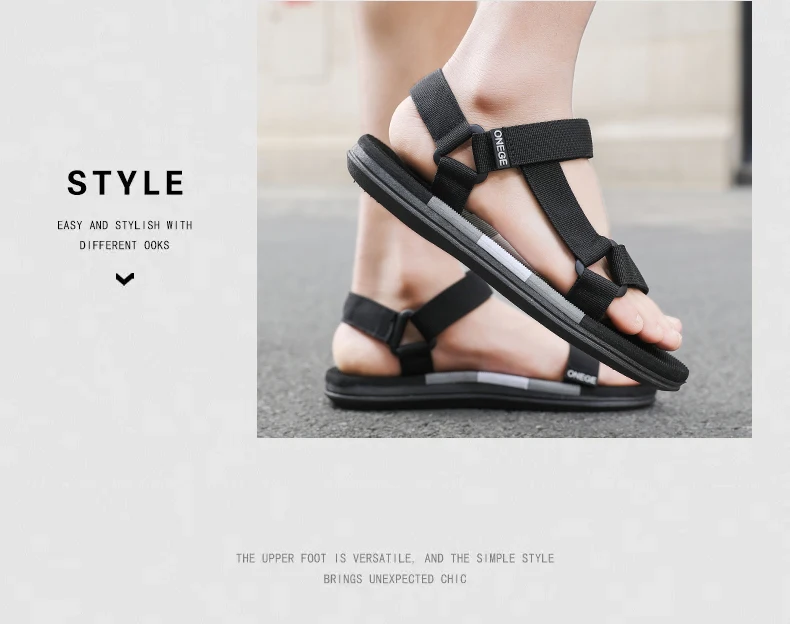 A Pair of Summer Casual Sandals, Fashionable, Wear-Resistant, Sporty, Non-Slip, Stylish, Versatile Men's Outdoor Beach Shoes