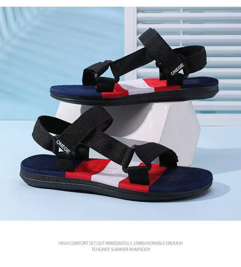 A Pair of Summer Casual Sandals, Fashionable, Wear-Resistant, Sporty, Non-Slip, Stylish, Versatile Men's Outdoor Beach Shoes