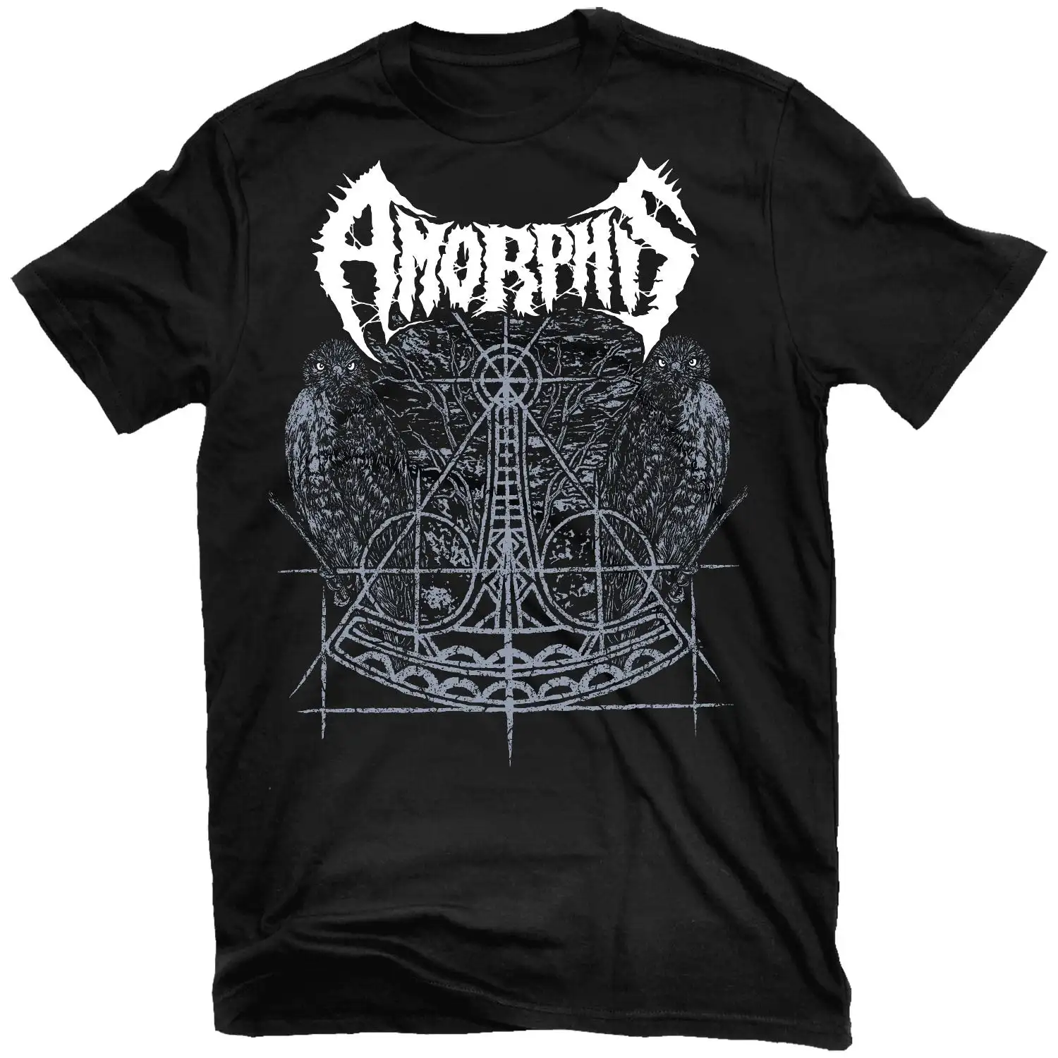 Amorphis Black Winter Day Heavy Metal Rock Music Art Style Summer Casual T-Shirt Men's and Women's Luxury Brand Top