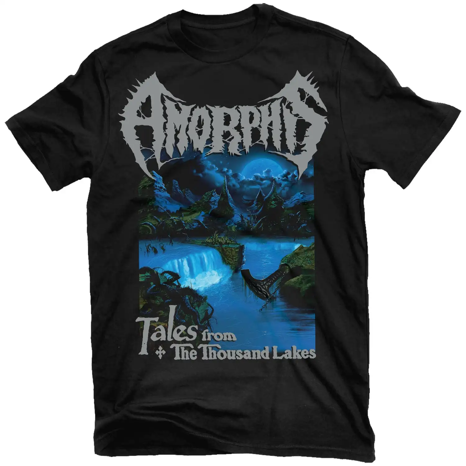 Amorphis Black Winter Day Heavy Metal Rock Music Art Style Summer Casual T-Shirt Men's and Women's Luxury Brand Top