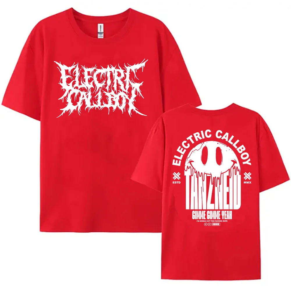 ELECTRIC CALLBOY Tanzneid Deathcore Shirt Short Sleeve Cotton Female T-shirt Graphic Merch Loose Casual Fashion Women Tshirts