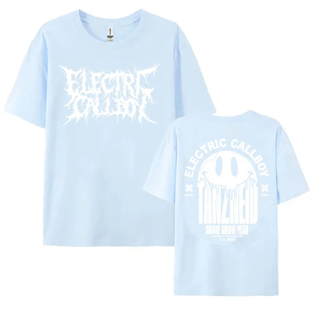ELECTRIC CALLBOY Tanzneid Deathcore Shirt Short Sleeve Cotton Female T-shirt Graphic Merch Loose Casual Fashion Women Tshirts