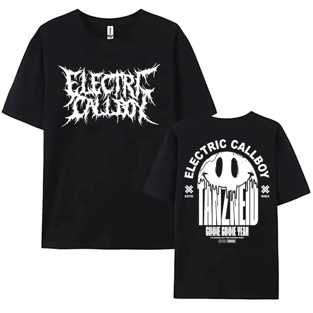 ELECTRIC CALLBOY Tanzneid Deathcore Shirt Short Sleeve Cotton Female T-shirt Graphic Merch Loose Casual Fashion Women Tshirts