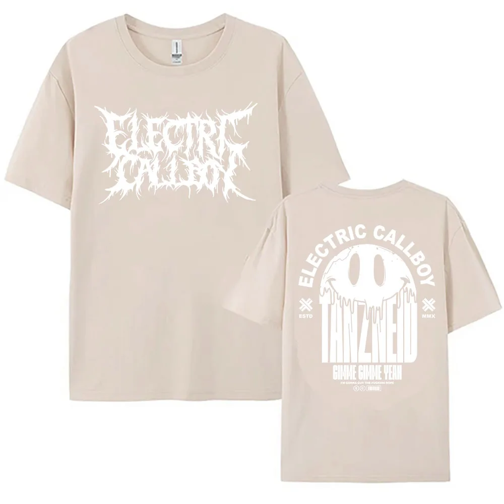 ELECTRIC CALLBOY Tanzneid Deathcore Shirt Short Sleeve Cotton Female T-shirt Graphic Merch Loose Casual Fashion Women Tshirts