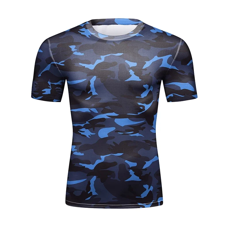Men's Animal BJJ Rash Guard,No Gi Jiu Jitsu Compression Shirt MMA Training Rash Guard 3D Printed Sports Moisture-Wicking T-Shirt
