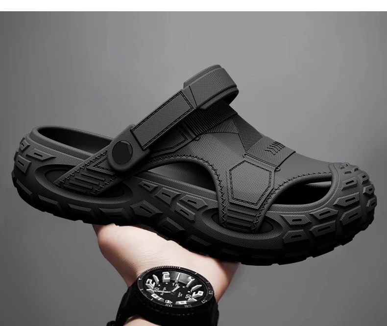 Men's Anti-Slip Breathable Clog Shoes Summer Outdoor Wearable Sandals Slip-Resistant Odor-Resistant Slip-On Footwear