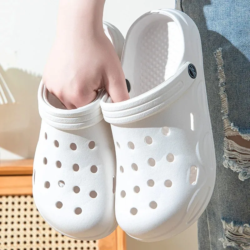 Summer Hollow-Out Open-Toe Non-Slip Sandals Soft Sole Lightweight Thick-Soled Outdoor Sandals