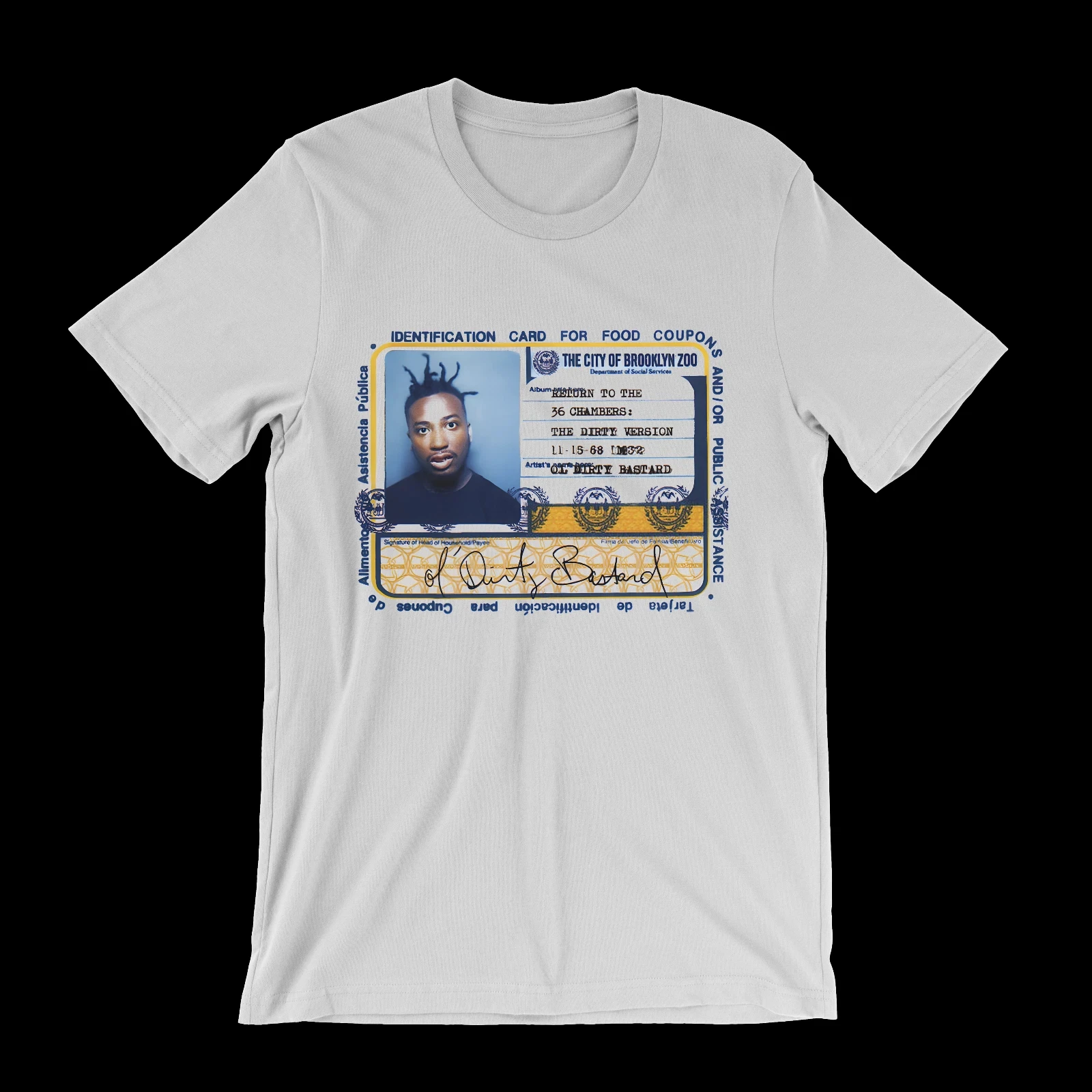 Old Dirty Bastard T-shirt Cover Art of "Room 36" Album Wu T-shirt Hip Hop Fan Gift Unisex Print Casual Daily Wear Short Sleeved