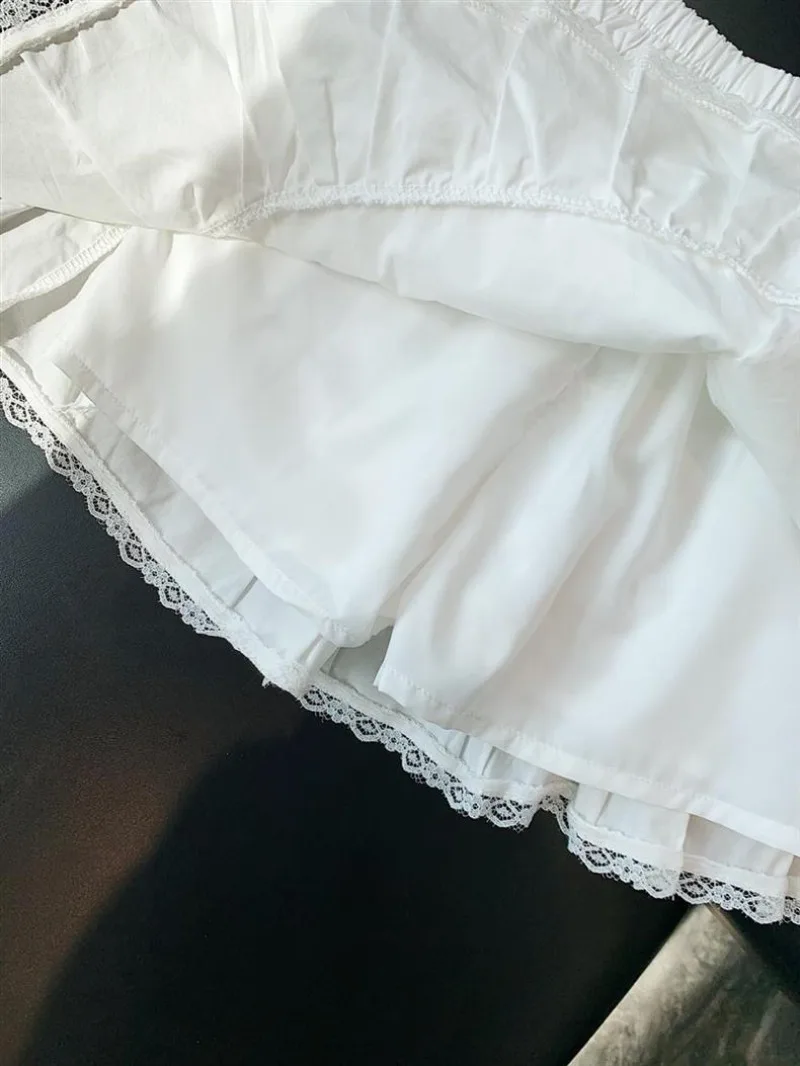 RAISE Summer Kids Girls Skirt White Children Girls Bubble Cake Skirts Elastic Waist Infant Baby Girl Lace Skirt 1-12Y Girl Dress