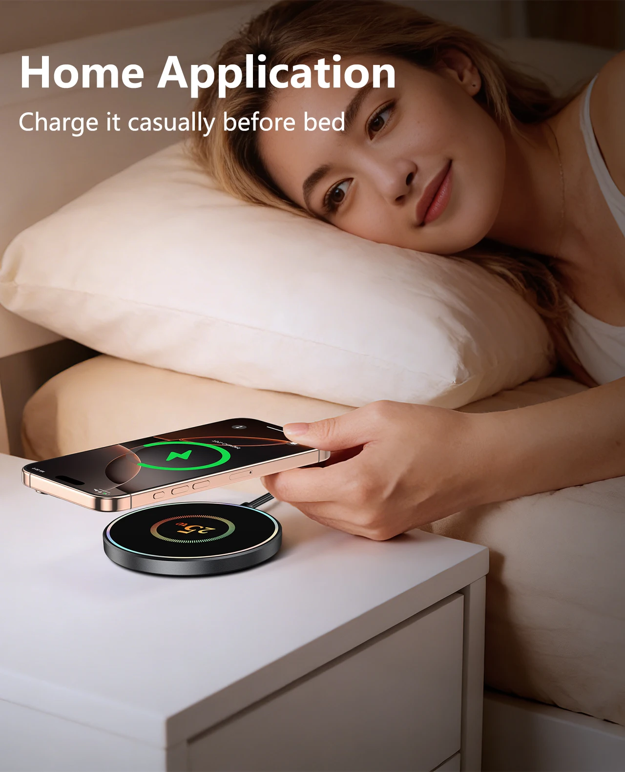Wireless Charger 25W Mobile Phone Chargers Stand For iPhone 17 16 15 14 13 12 Pro Max Samsung Xiaomi Fast Charging Dock Station