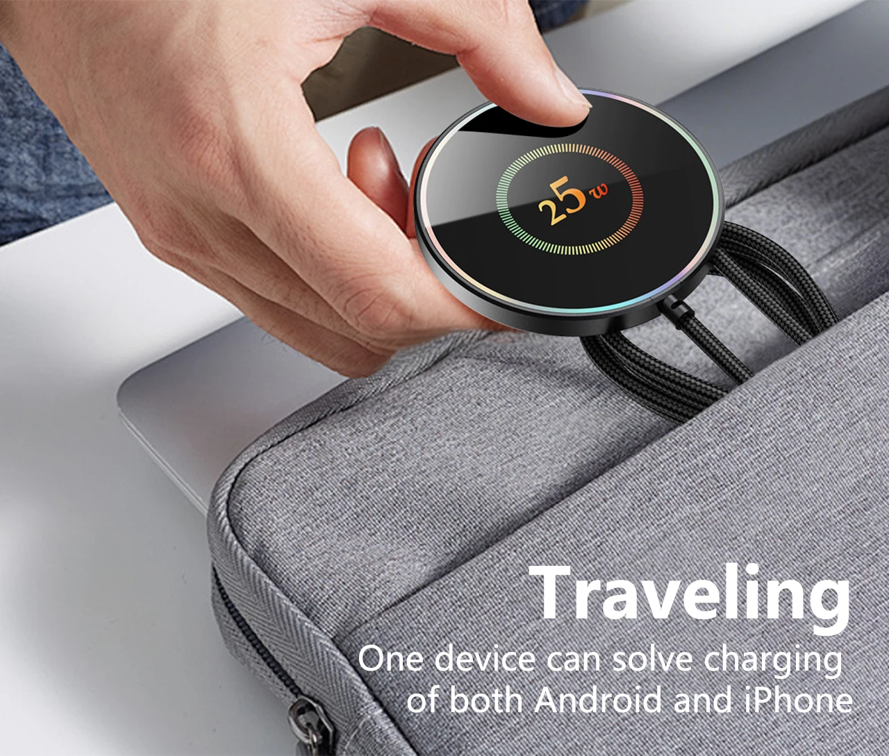 Wireless Charger 25W Mobile Phone Chargers Stand For iPhone 17 16 15 14 13 12 Pro Max Samsung Xiaomi Fast Charging Dock Station