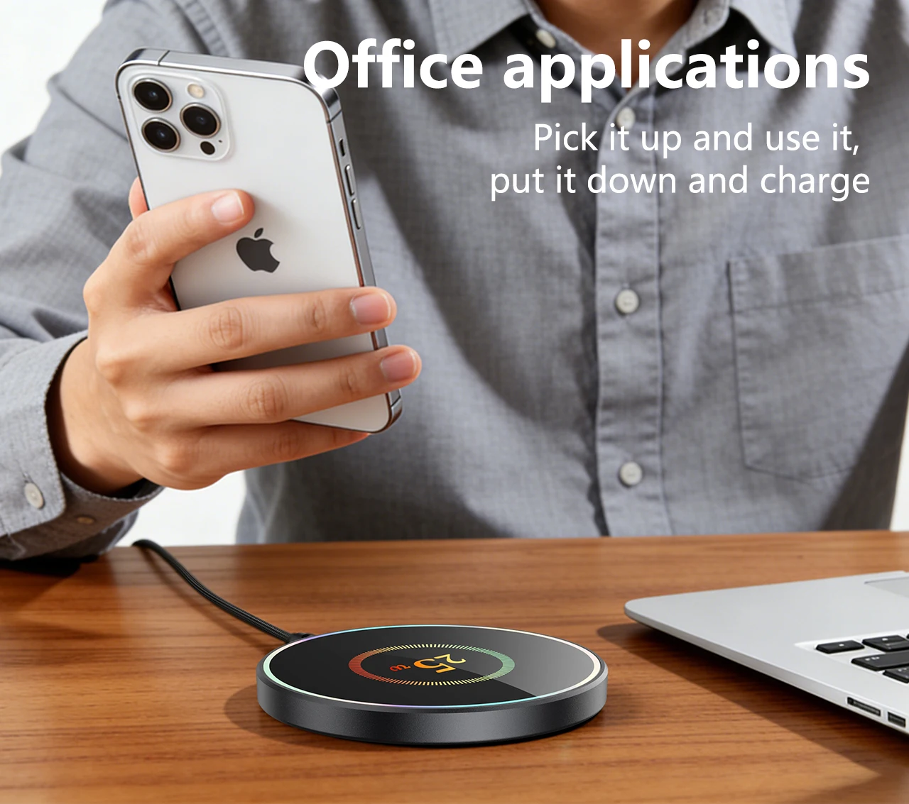 Wireless Charger 25W Mobile Phone Chargers Stand For iPhone 17 16 15 14 13 12 Pro Max Samsung Xiaomi Fast Charging Dock Station