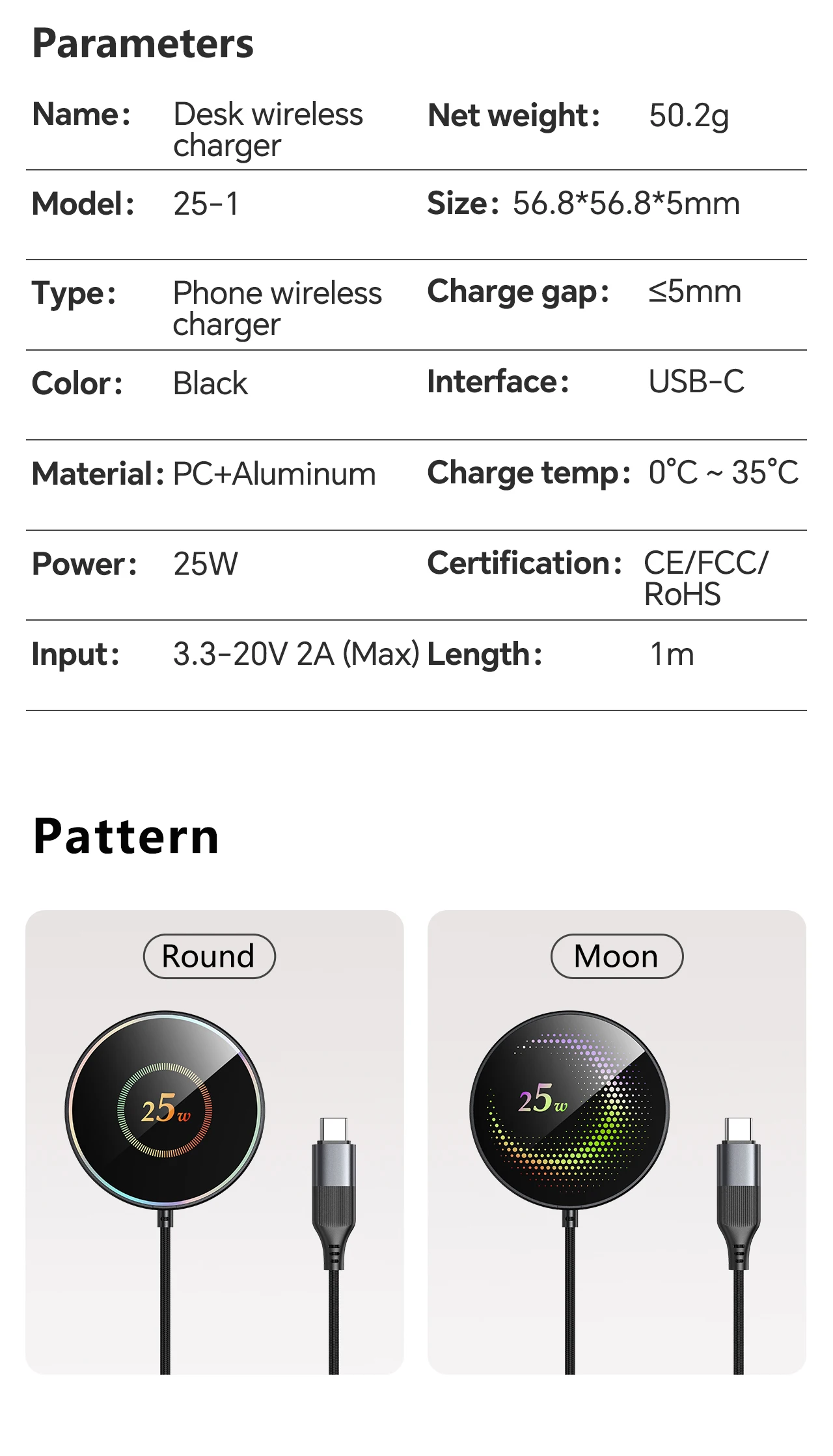 Wireless Charger 25W Mobile Phone Chargers Stand For iPhone 17 16 15 14 13 12 Pro Max Samsung Xiaomi Fast Charging Dock Station