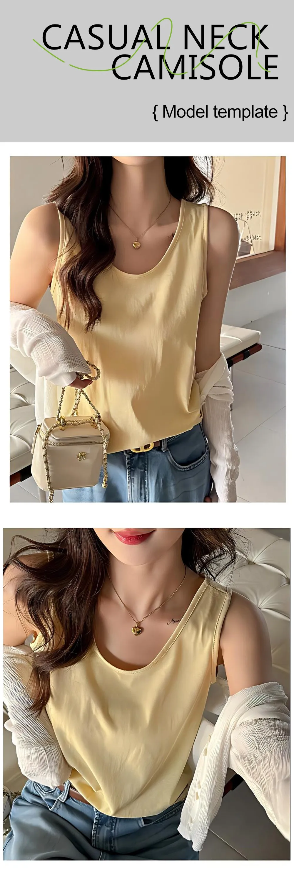 Women Korean Y2K Loose Singlet Soft Summer Casual Tank Top Bottom Sleeveless Street Vest All-Match Breathable Clothes Trendy Tee